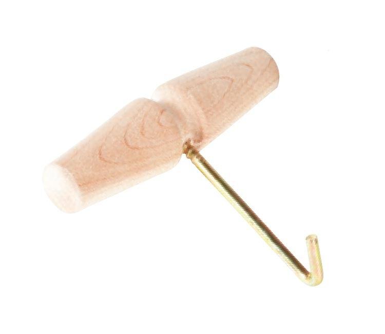 Gancio per lacci come aiuto allacciatura legno/metallo per pattini da ghiaccio, pattini in linea